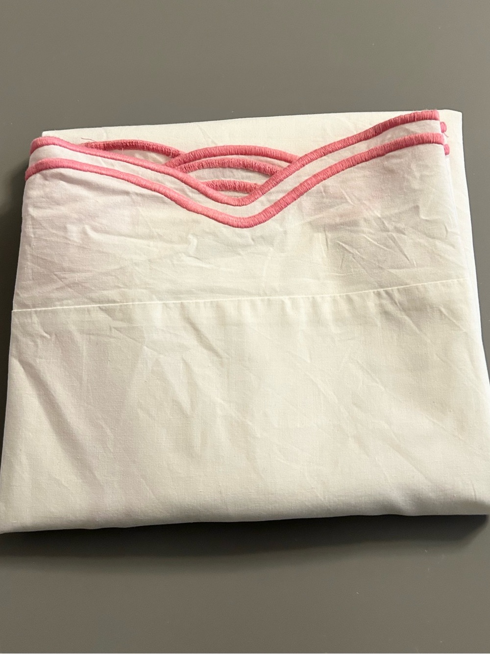 Pottery Barn Teen LoveShackFancy embroidered scallop sham standard